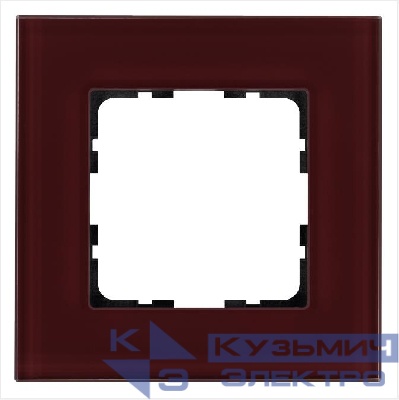 Рамка 1-м G-Glass стекло гранат. JasmartG1001GH