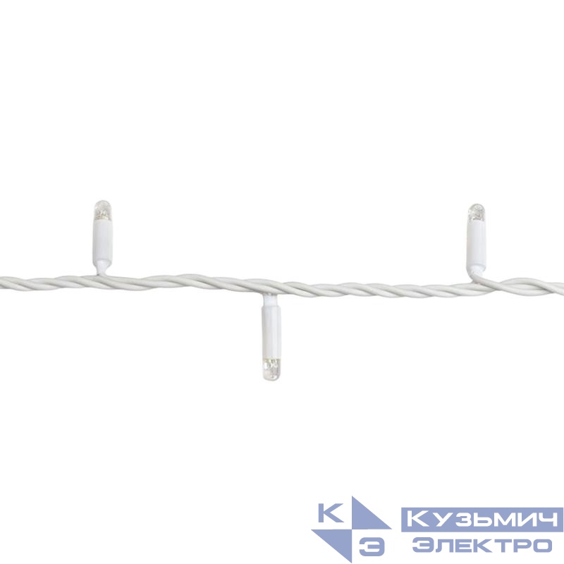 Гирлянда светодиодная ULD-F90PRO S5M-050/SWK WW 5м без вилки статическое свечение соединяемая 50 светодиодов тепл. бел. свет (2400К) IP67 провод бел. Uniel UL-00013245