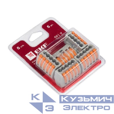 Клемма строительно-монтажная СМК 222-415 (блист.5шт) PROxima EKF plc-smk-415b