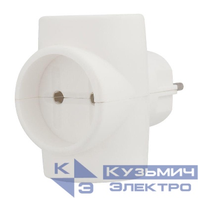 Разветвитель 3-м без заземл. 6-10А 220В евростандарт Rexant 11-1068