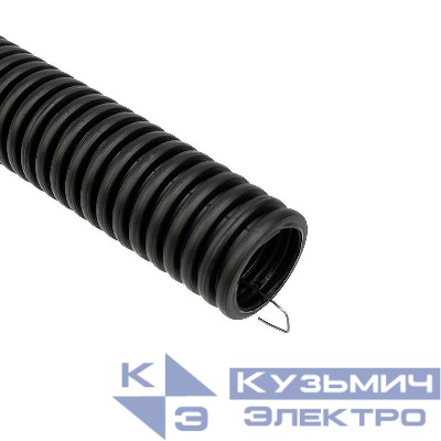 Труба гофрированная ПНД d16мм с протяжкой черн. (уп.100м) Rexant 28-0016-3
