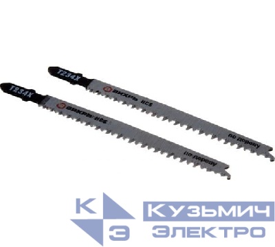 Пилки для лобзика Т234Х по дереву быстрый чистый рез прогрессирующий зуб 116х90мм (уп.2шт) Вихрь 73/10/5/11