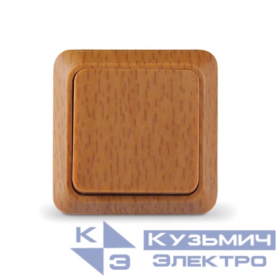 Выключатель 1-кл. ОП Олимп 10А IP20 (еврослот) бук UNIVersal 7946680