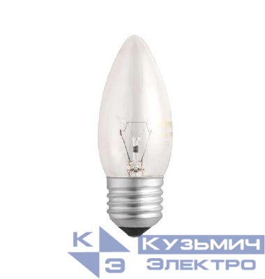 Лампа накаливания B35 240V 40W E27 clear JazzWay 3320546