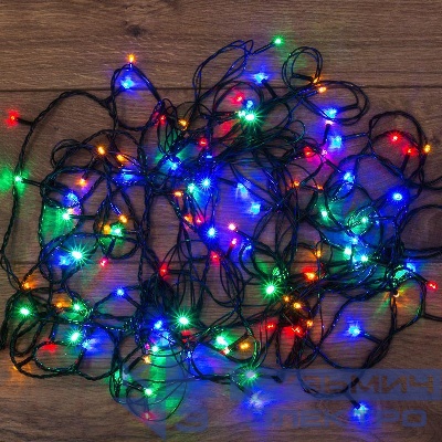 Гирлянда светодиодная универсальная 20м 200LED мультиколор 16Вт IP20 с контроллером Neon-Night 304-119