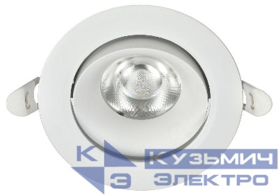 Светильник светодиодный ДВО 1813 9Вт 4000К IP20 поворотн. круг бел. IEK LTP-DSO0-1813-09-40-K01