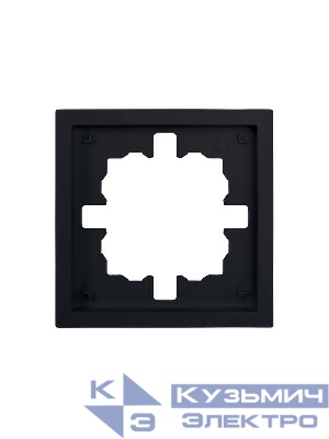 Рамка 1-мест. горизонт. ZIMA черн. бархат LEZARD 704-4200-146