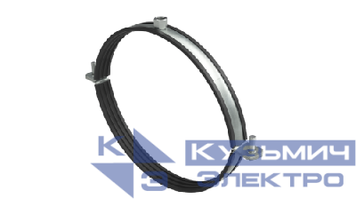 Хомут для воздуховодов с изоляцией с гайкой М8 для труб d450мм DKC BHV21450