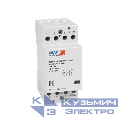Контактор модульный OptiDin MK-100-2540-230AC КЭАЗ 321147