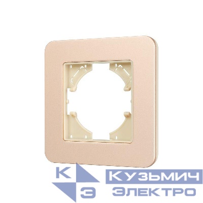 Рамка 1м FRM-AKIRY-SFAL-1-GD алюм. Arlight 049686