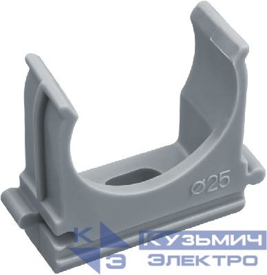 Держатель для труб (клипса) d25мм 61 230 NCR-T-25-B100 с защелкой (уп.100шт) NAVIGATOR 61230