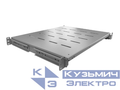 Полка для шкафа глубиной 800 (444х550) с ушками, серая, 60 кг