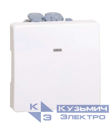 Выключатель 1-кл. 2п СП Simon 27 16А IP20 250В с контрол. подсветкой механизм бел. Simon 27134-65