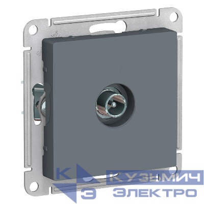Розетка телевизионная оконечная TV AtlasDesign 1дБ механизм грифель SE ATN000791