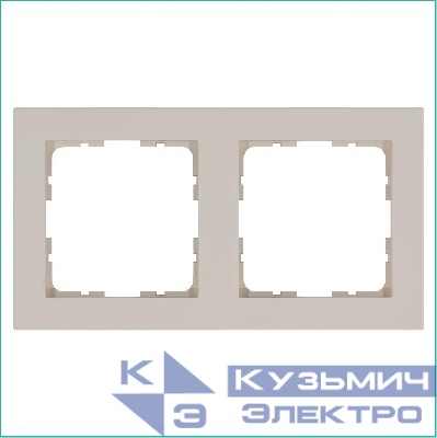 Рамка 2-м G-Classic тауп Jasmart G1002T