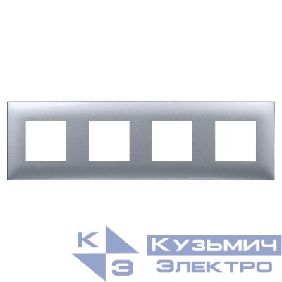 Рамка 4-м 8мод. Avanti "Закаленная сталь" DKC 4404908