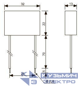 Модуль для применения с кнопками с подсветкой для 26 серии FINDER 02600