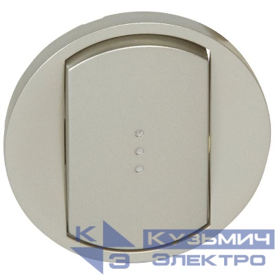 Панель лицевая Celiane для выкл. с подсвет. титан Leg 068303