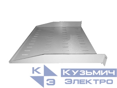 Полка консольная 1U, глубина 370, без крепежа, серая