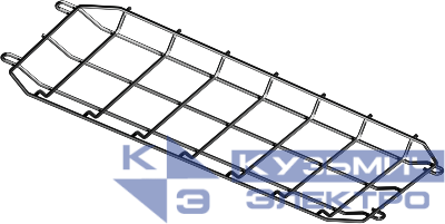 Решетка защитная 91 790 ДО-01-01 365х125х15мм черн. Innolux 91790