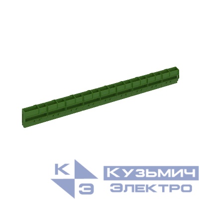 Держатель шинный FRAME 409мм 9 сегментов до 45 полюсов (только для 18 54 и 72 модуля) зел. DKC F18GGHU1