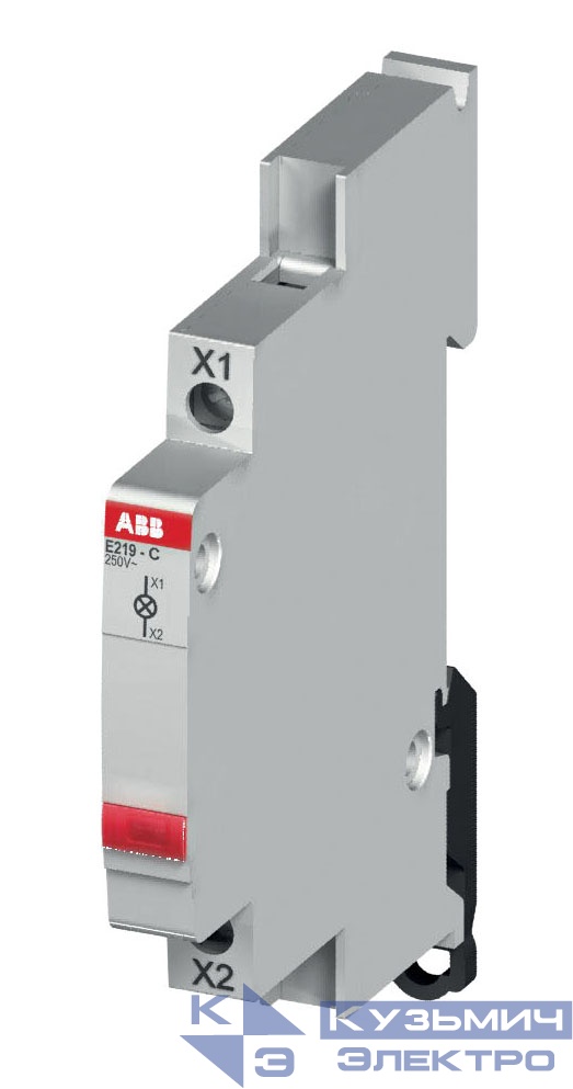 Лампа индикаторная 115-250В AC E219-C красн. ABB 2CCA703401R0001
