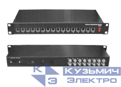 UTP116PV-SV24 Пассивный видео приемник и  узловой сервер 24В 120Вт, 16 - канальный, 100-240 АС РАСПРОДАЖА