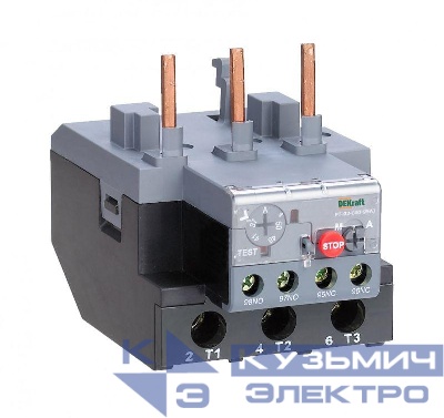 Реле тепловое 9.0А-13.0А для контакторов 40-95А DEKraft 23172DEK