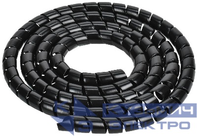 Спираль монтажная СПГ-20 черн. (уп.2м) IEK USWB1-20-02-K02