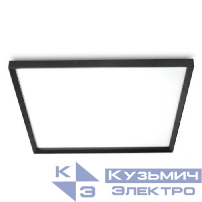 Светильник светодиодный SPO-14-38-4K-BL 38Вт 4000К 3600лм IP40 588х588х29мм грильято матов. черн. Эра Б0063054