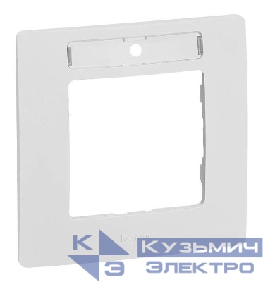 Рамка 1-м Etika с держателем для маркировки бел. IEK 672506