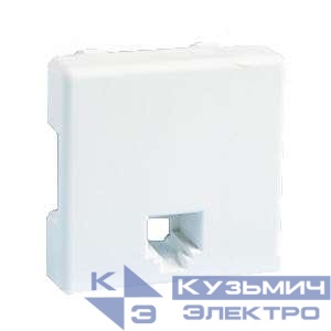 Розетка телефонная СП 2мод. Simon 27 RJ11 4 контакт. широкий модуль механизм бел. Simon 27480-35