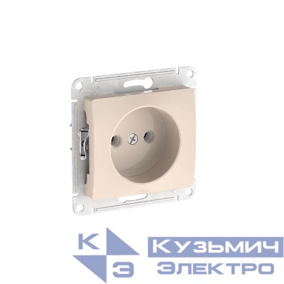 Розетка Glossa 16А без заземл. быстрозажим. клем. механизм беж. SE GSL000241S