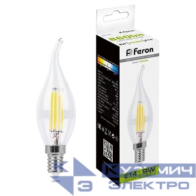 Лампа светодиодная LB-74 9Вт 4000К E14 230В FERON 25962