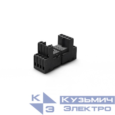 Розетка с винт. клеммами (с зажимной клетью) для реле 55.32 55.34 таймера 85.02 85.04 модули 99.80 в комплекте пластик. клипса 094.80.2 черн. FINDER 948420SPA