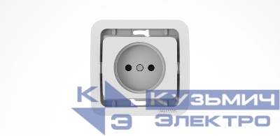 Розетка 1-м СП Mimoza 10А без заземл. без вставки бакелит бел. Makel 22022