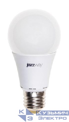Лампа светодиодная PLED-ECO 7Вт A60 грушевидная 3000К тепл. бел. E27 570лм 230В JazzWay 1033178