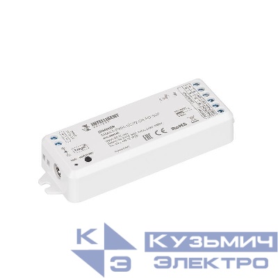 Диммер SMART-PWM-102-72-SH-PD-SUF 12-36В 2х5А TUYA BLE 2.4G IP20 пластик INTELLIGENT ARLIGHT 038545
