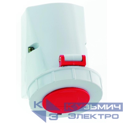 Розетка настенная 32А 5п 3P+N+PE 6ч 400В IP67 Bals 1155