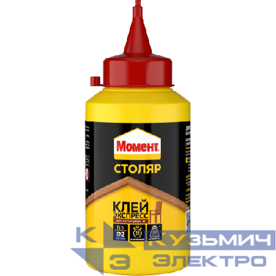 Клей ПВА "Момент Столяр Клей-Экспресс" 250г Момент C0036685