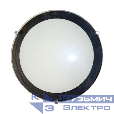 Светильник НПБ 09-2х40-002 "Полесье" 300 М95 бел. /корпус венге /держатель хром (инд. упак.) Элетех 1005205892