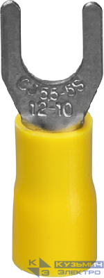 Наконечник кабельный вилочный изолированный (НВИ) 61 063 NET-PTI-6-5-B50 (уп.50шт) Navigator 61063