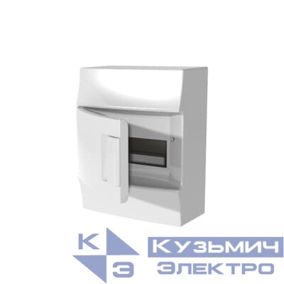 Бокс настенный MISTRAL41W / 8M N+PE непрозрачная дверь 1SLM004102A3102