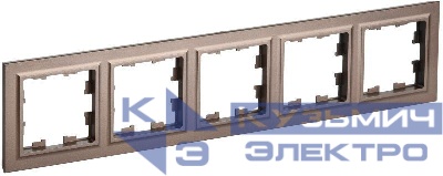 Рамка 5-м BRITE РУ-5-БрТБ бр. IEK BR-M52-K45