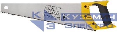 Ножовка по дереву мелкий каленый зуб 13 ТPI 3D заточка пласт.прорезиненная ручка профи 400мм FIT 40474