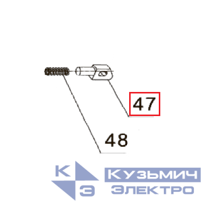 Запчасть №47 для PAG-PC84. Упор