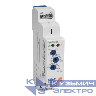 Реле времени OptiRel D TMR-DONS-1T-240U-2 пуска "звезда-треугольник" 16А 2СО 12-230АС/DC КЭАЗ 332017