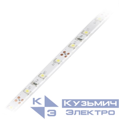 Лента светодиодная гибкая ULS-Q323 2835-60LED/m-8mm-IP65-DC12V-4.8Вт/m-5M-6500K на самоклеящейся основе (уп.5м)Volpe UL-00004532