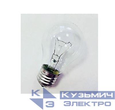 Лампа накаливания А50 230-40Вт E27 230В (100) КЭЛЗ 8101202