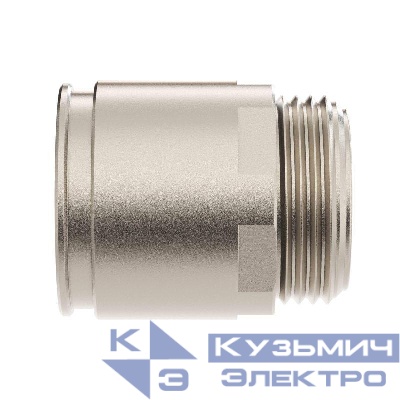 Муфта труба-коробка d32мм IP66/IP67 М32х1.5 никелир. латунь DKC 6111-A32N